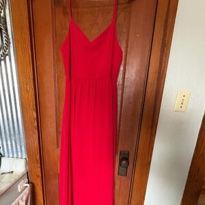 Simple red dress